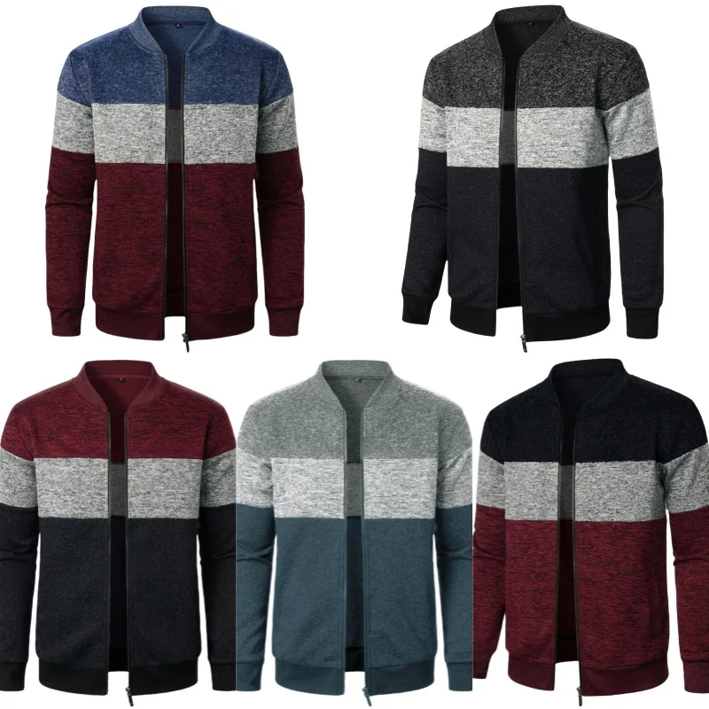 Quality Winter Clothing Bomber Jacket - แจ็คเก็ตผู้ชายสไตล์ใหม่สำหรับฤดูใบไม้ร่วงและฤดูหนาว แฟชั่นคุณภาพสูง แจ็คเก็ตเบสบอลสำหรับวัยรุ่น เสื้อผ้าบอมเบอร์แจ็คเก็ต สไตล์พื้นฐาน สีพื้น