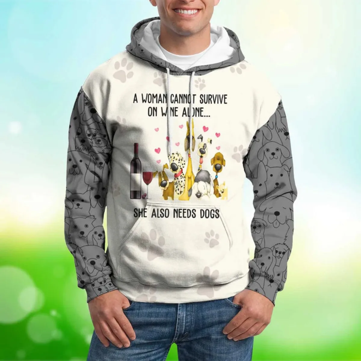 Winter Clothing Needs - HX สัตว์สุนัขเสื้อฮู้ดเธอยังต้องการสุนัข 3D พิมพ์เสื้อแฟชั่นสบายๆกีฬาผู้ชายผู้หญิงเสื้อผ้าดรอปชิป