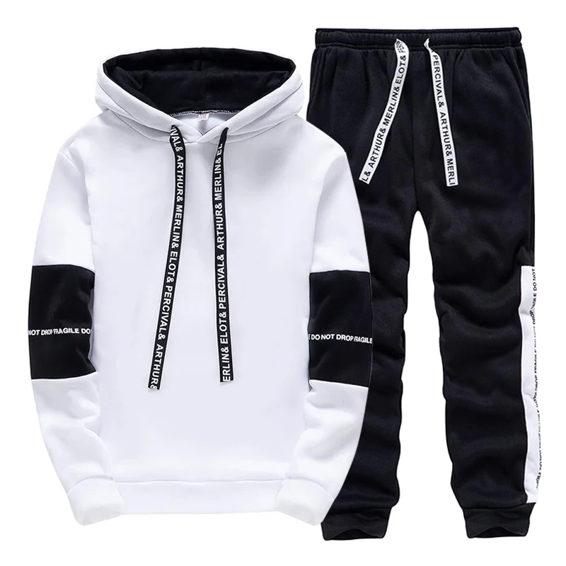 Winter Clothing Fashion - ชุดวอร์มผู้ชาย เสื้อฮู้ดลำลองสำหรับกิจกรรมกลางแจ้ง กีฬา วิ่งจ๊อกกิ้ง เสื้อผ้าผู้ชาย แฟชั่นฤดูใบไม้ร่วง