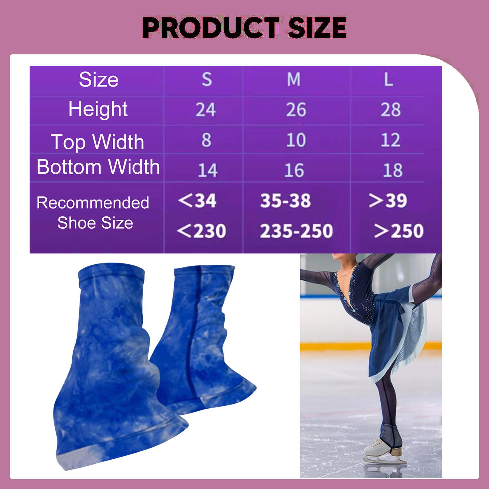 Winter Clothing Leg Warmers - ผ้าคลุมรองเท้าสเก็ตน้ำแข็ง ผ้าคลุมขาสำหรับเต้นรำ เสื้อผ้าคลุมรองเท้าบูทสำหรับผู้หญิง สำหรับการเล่นสเก็ตเชิงศิลปะและการแสดงในฤดูหนาว