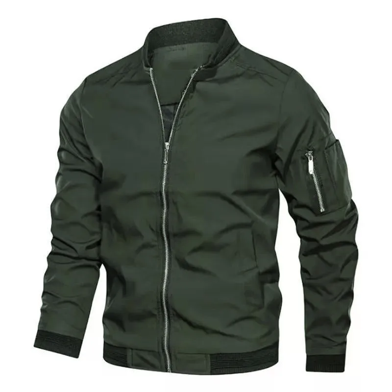 Quality Winter Clothing Bomber Jacket - ฤดูใบไม้ร่วงฤดูหนาวคุณภาพใหม่เสื้อแจ็คเก็ตผู้ชายแฟชั่นชายหนุ่มแจ็คเก็ตเบสบอลเสื้อผ้าเสื้อแจ็คเก็ตสไตล์พื้นฐานสีทึบเสื้อ
