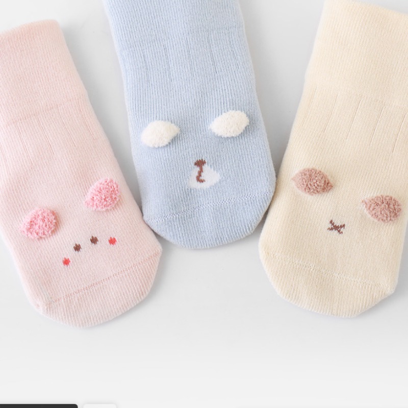 Winter Clothing Leg Warmers - ถุงเท้าเด็กอ่อนสำหรับฤดูหนาว ผ้าฝ้าย สำหรับเด็กแรกเกิดถึง 3 ปี แบบไร้ตะเข็บ