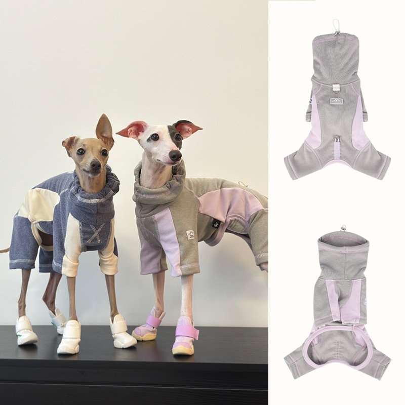 Winter Clothing Leg Warmers - เสื้อผ้าสุนัขสำหรับฤดูใบไม้ร่วงและฤดูหนาว ชุดสปอร์ตสี่ขาสำหรับสุนัข ชุดบอดี้สูทสำหรับสุนัข ชุดกันหนาวสำหรับสุนัข ชุดบอดี้สูทขนแกะสำหรับสุนัข เสื้อผ้าสุนัข
