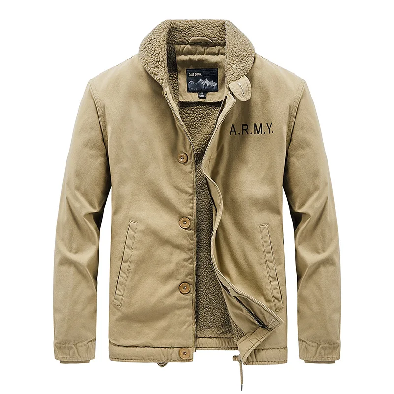 Quality Winter Clothing Bomber Jacket - ฤดูหนาวใหม่ผู้ชายเสื้อแจ็คเก็ตขนแกะเสื้อแจ็คเก็ตลง Parkas คุณภาพชายผ้าฝ้ายเสื้อลําลองฤดูหนาวเสื้อผ้าขนาด 5XL