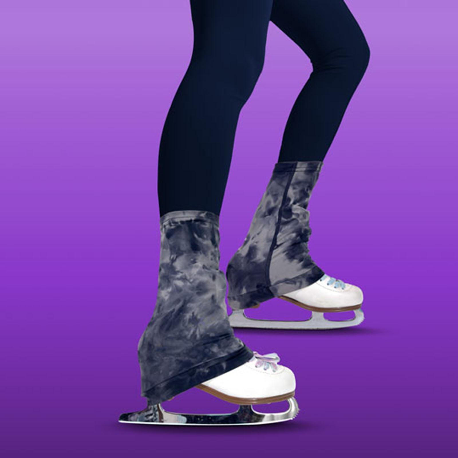 Winter Clothing Leg Warmers - อุปกรณ์เสริมเสื้อผ้าสำหรับฟิกเกอร์สเก็ต ปลอกขาอุ่น ตกแต่งสวยงาม สวมใส่สบาย คลุมทับรองเท้าบูท สำหรับผู้หญิง