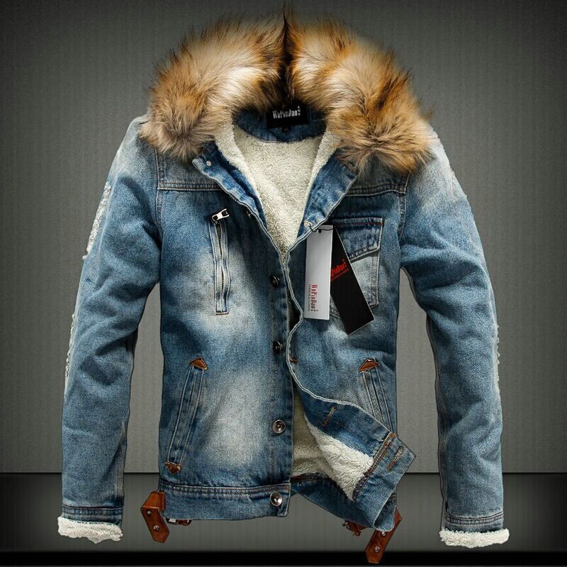 Quality Winter Clothing Bomber Jacket - Pop คุณภาพสูงใหม่แฟชั่นแจ็คเก็ตผ้าฝ้าย Stand-up Collar Men Denim