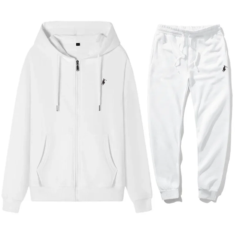 Winter Clothing For - ชุดเซ็ทเสื้อฮู้ดดี้และกางเกงกีฬาผู้ชายสไตล์คลาสสิก ปี 2026 สำหรับฤดูใบไม้ร่วงและฤดูหนาว ชุดลำลองอุ่นสบายสำหรับออกกำลังกาย ชุดวอร์มสำหรับวิ่งจ๊อกกิ้ง