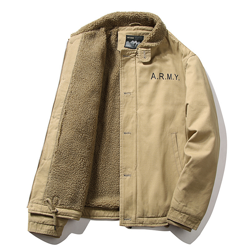 Quality Winter Clothing Bomber Jacket - ผู้ชายขนแกะฤดูหนาวแจ็คเก็ตเสื้ออบอุ่นเสื้อแจ็คเก็ตหนา Parkas คุณภาพชายผ้าฝ้ายฤดูหนาวแจ็คเก็ตเสื้อผ้าผู้ชายขนาด 5XL