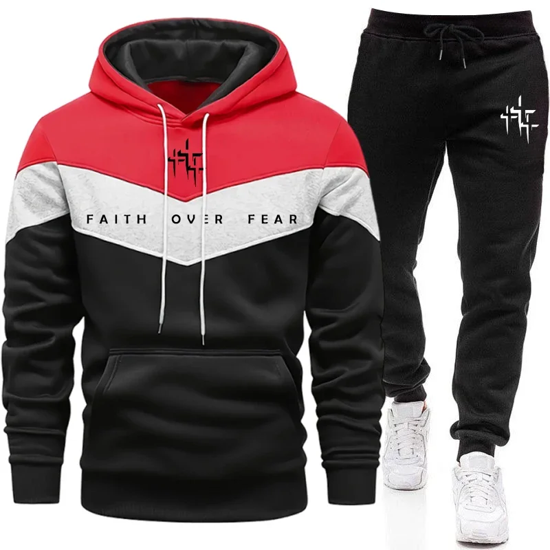 ชุดวอร์มผู้ชาย Faith Over Fear - Winter Clothing Fashion บทวิจารณ์และราคา