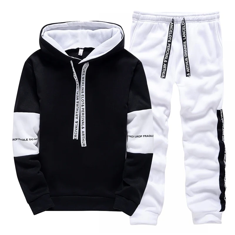ชุดวอร์มผู้ชายสีขาวดำ แฟชั่นลำ - Winter Clothing Fashion บทวิจารณ์และราคา