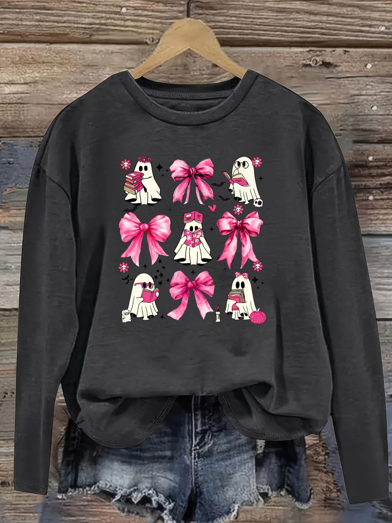 เสื้อยืดแขนยาวคอกลมลำลองสำหรับ - Winter Clothing For บทวิจารณ์และราคา