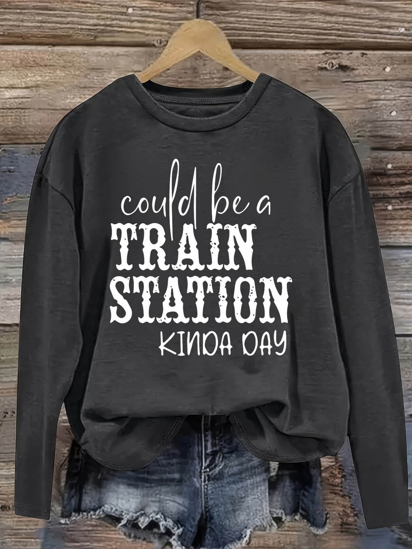 เสื้อยืดแขนยาวคอกลมสำหรับผู้หญ - Winter Clothing For บทวิจารณ์และราคา