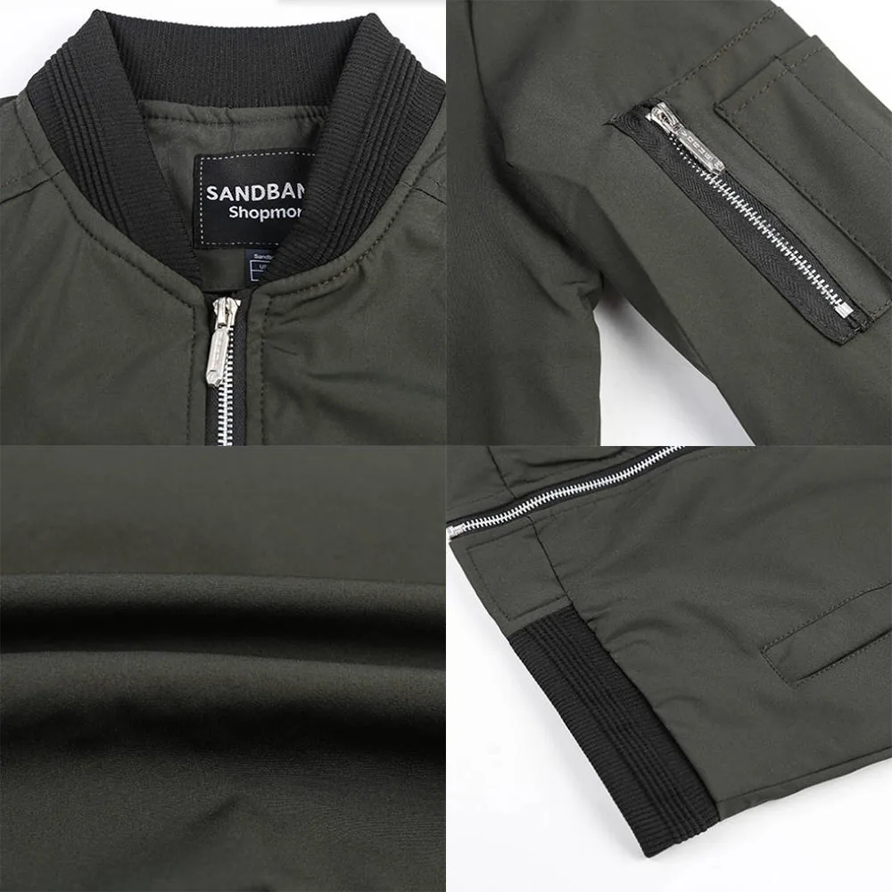 ฤดูใบไม้ร่วงฤดูหนาวคุณภาพใหม่เ - Quality Winter Clothing Bomber Jacket บทวิจารณ์และราคา