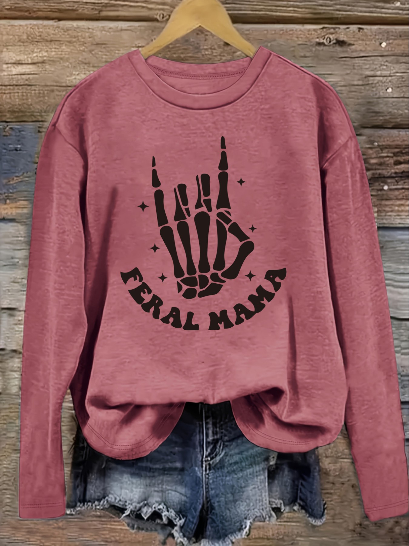 เสื้อยืดแขนยาวคอกลมลำลองสำหรับ - Winter Clothing For บทวิจารณ์และราคา