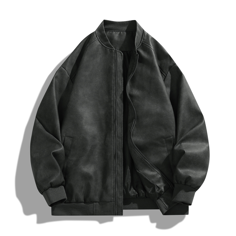 เสื้อแจ็คเก็ตหนังคุณภาพสูงสไตล - Quality Winter Clothing Bomber Jacket บทวิจารณ์และราคา
