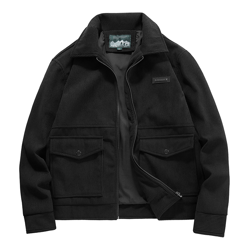 เสื้อแจ็คเก็ตผู้ชายผ้าคอร์ดูรอ - Quality Winter Clothing Bomber Jacket บทวิจารณ์และราคา