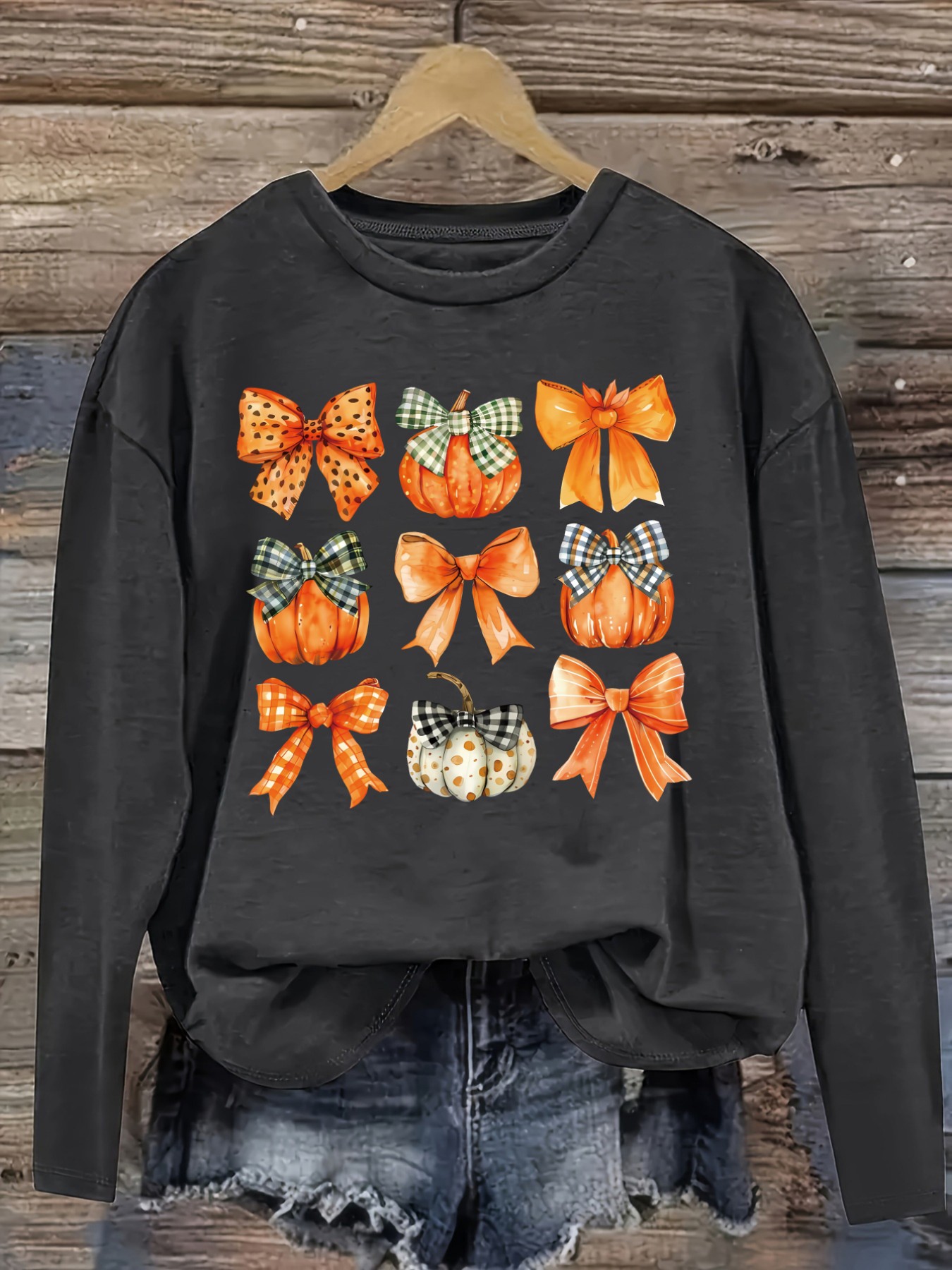 เสื้อยืดแขนยาวคอกลมลำลองสำหรับ - Winter Clothing For บทวิจารณ์และราคา