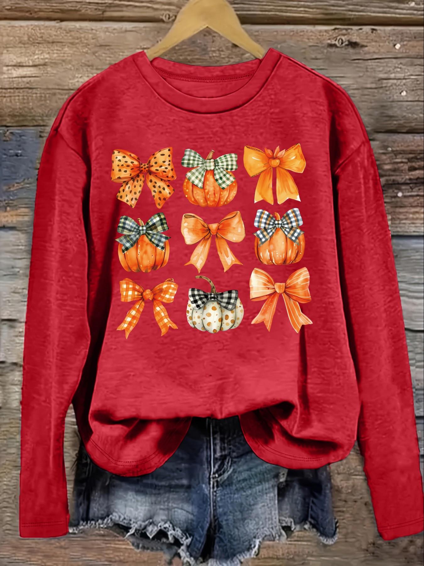 เสื้อยืดแขนยาวคอกลมลำลองสำหรับ - Winter Clothing For บทวิจารณ์และราคา