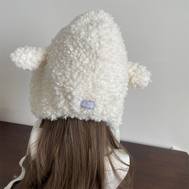 ชุดหมวกแกะขนปุยสีขาวฤดูหนาวสไต - Winter Clothing Leg Warmers บทวิจารณ์และราคา