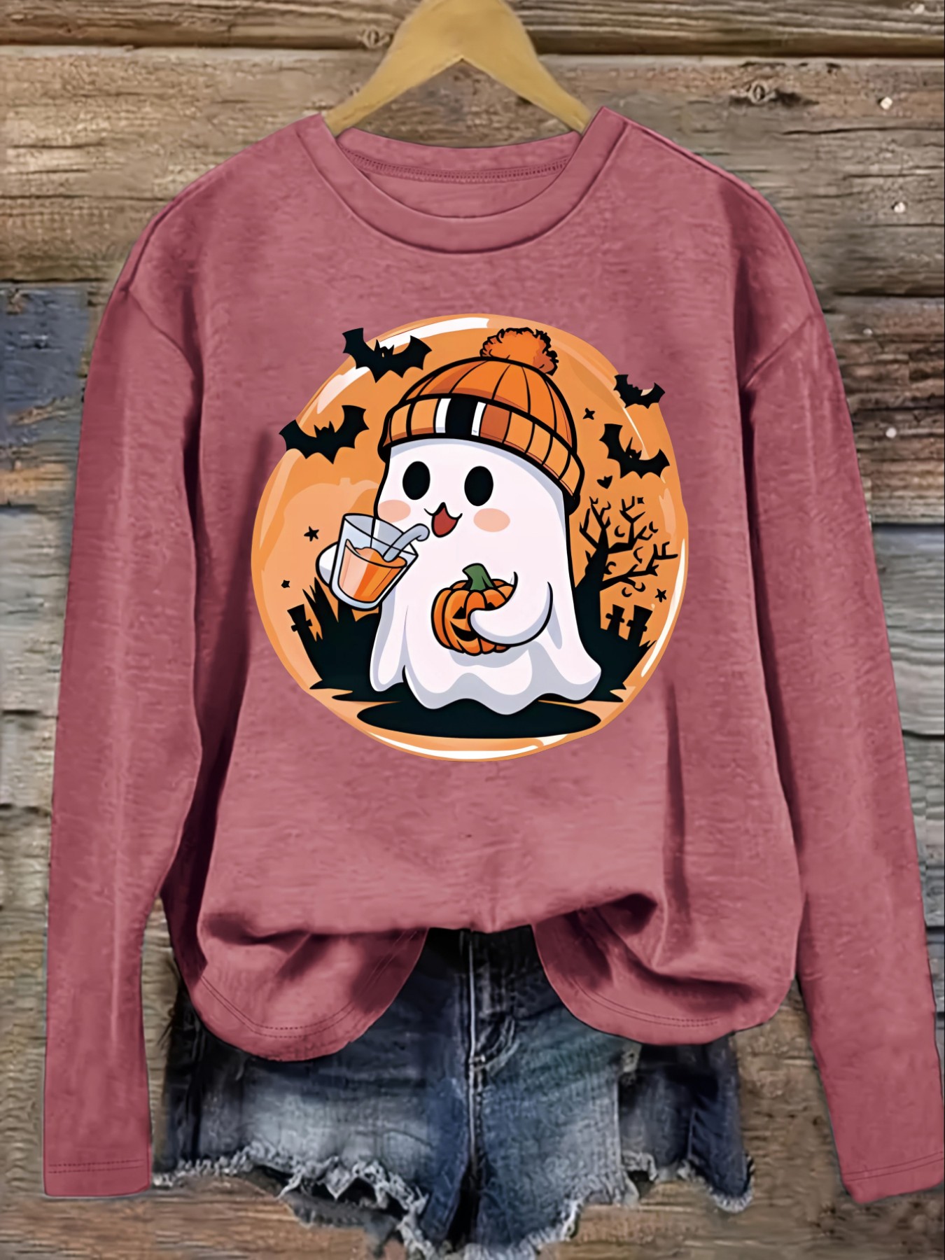 เสื้อยืดแขนยาวคอกลมลำลองสำหรับ - Winter Clothing For บทวิจารณ์และราคา