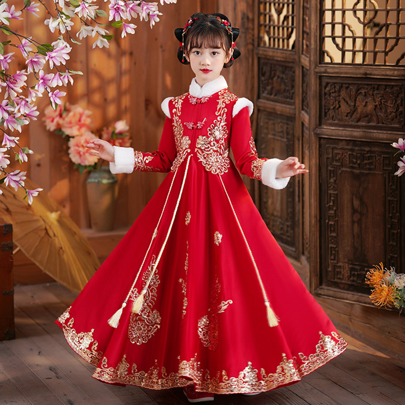 หญิงสีแดงจีนใหม่ปีเสื้อผ้าเด็ก - Winter Clothing For Kids บทวิจารณ์และราคา