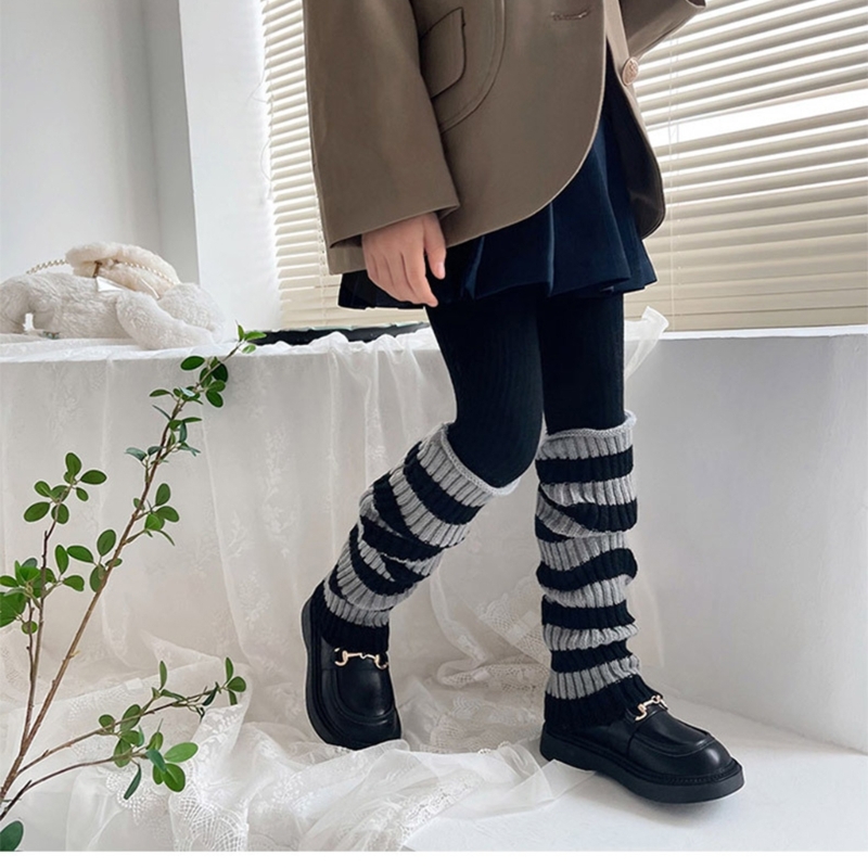 ถักถุงเท้าสูงถึงเข่า ถุงเท้ามี - Winter Clothing Leg Warmers บทวิจารณ์และราคา