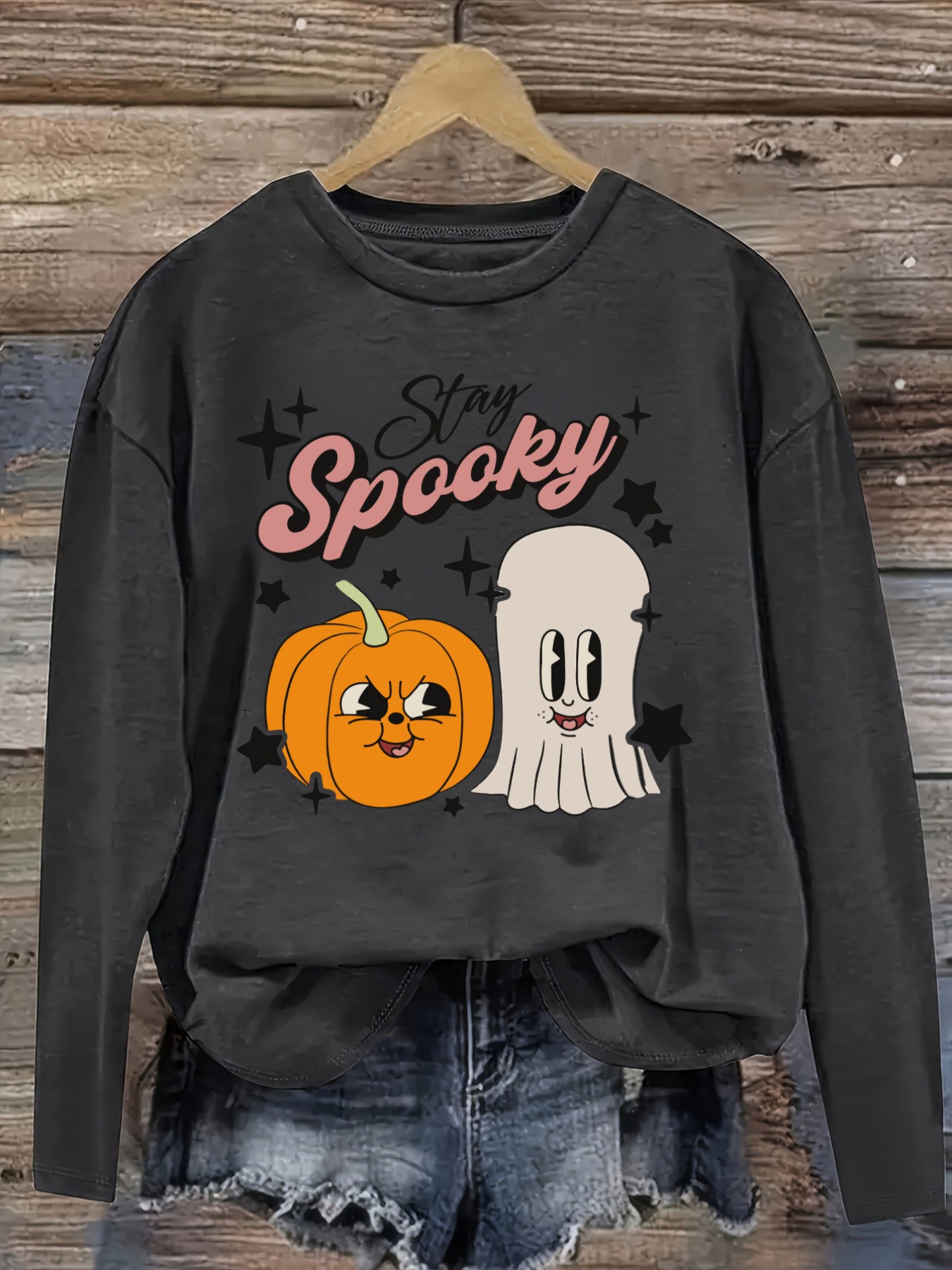 เสื้อยืดแขนยาวคอกลมลำลองสำหรับ - Winter Clothing For บทวิจารณ์และราคา