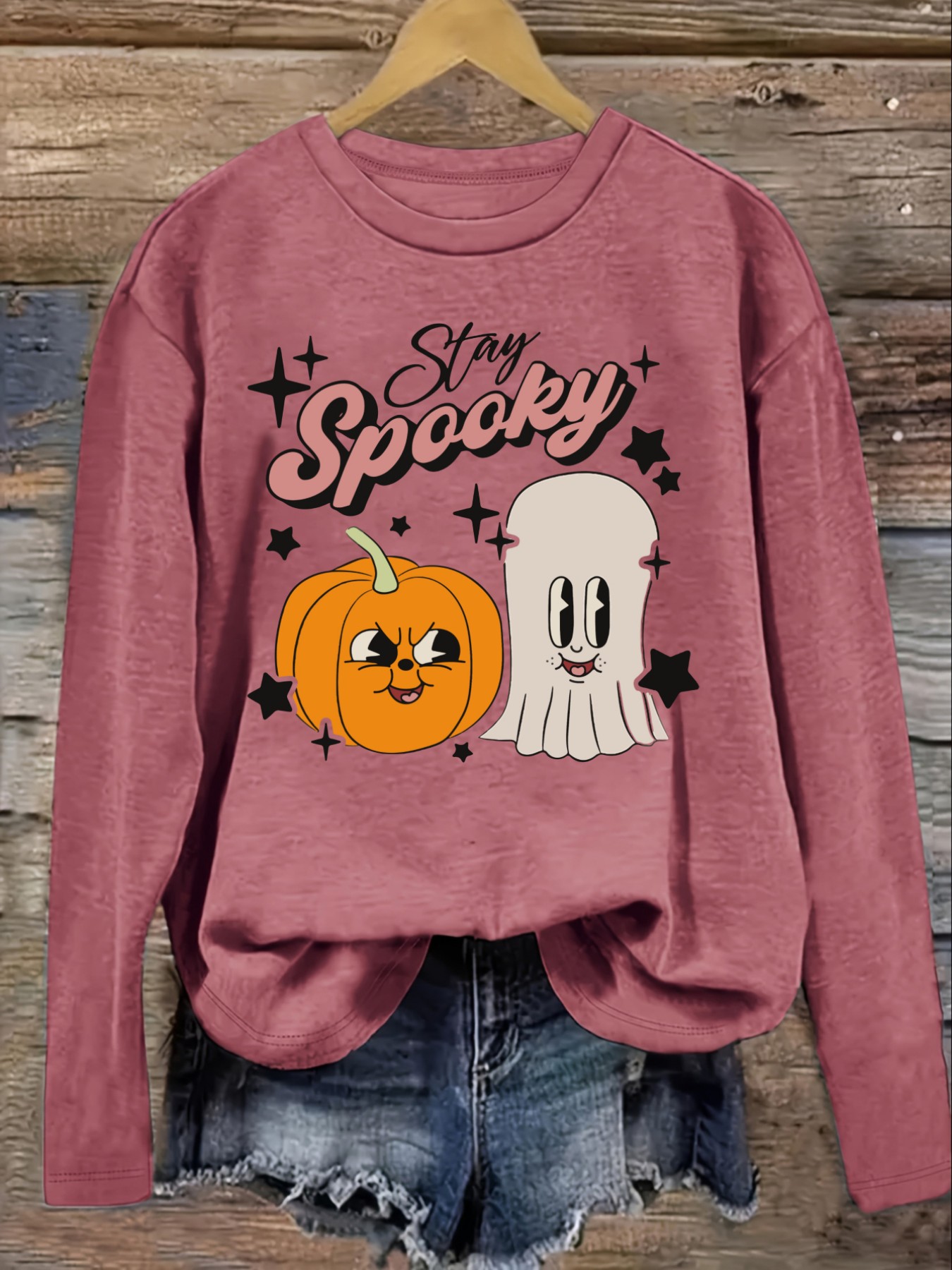เสื้อยืดแขนยาวคอกลมลำลองสำหรับ - Winter Clothing For บทวิจารณ์และราคา