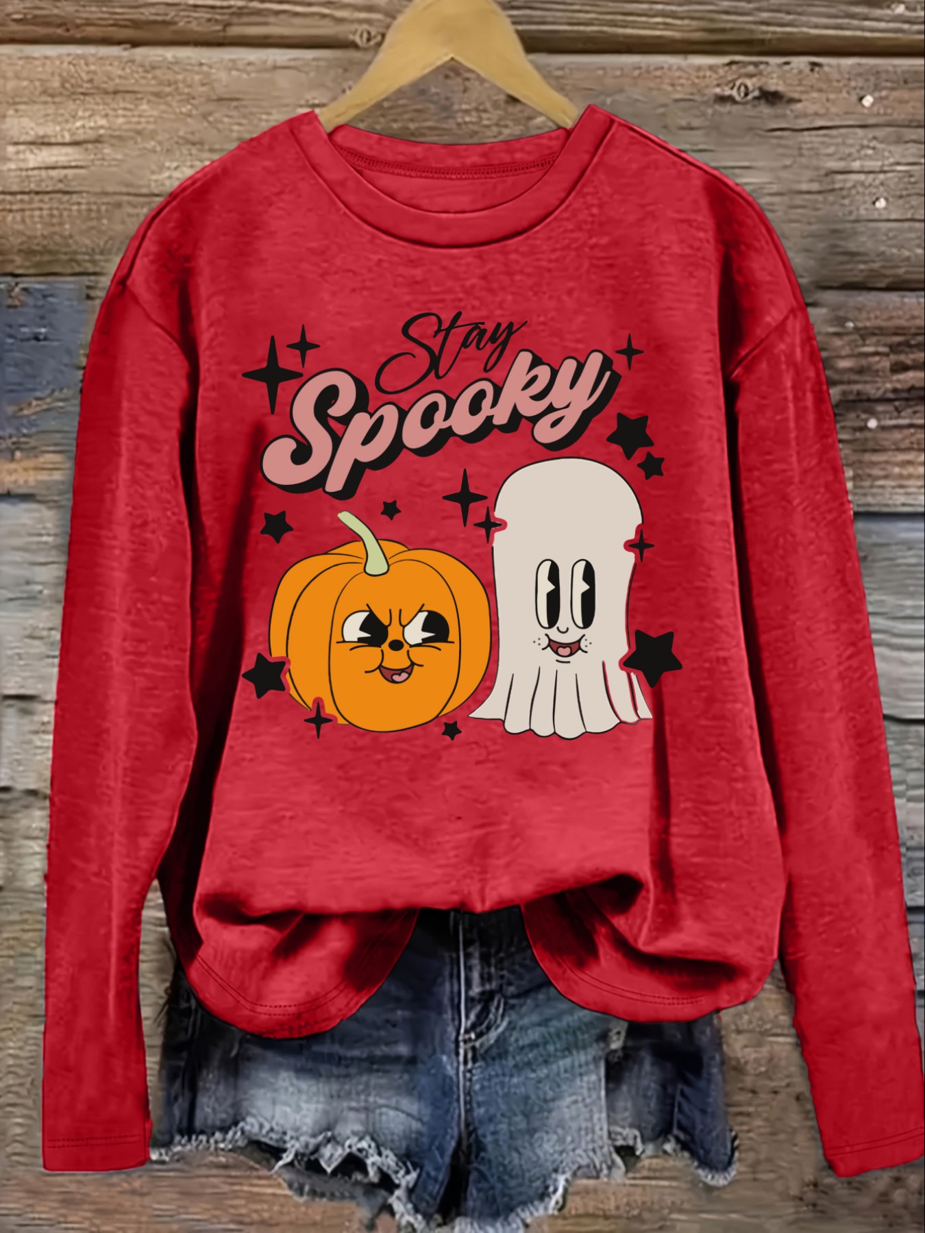 เสื้อยืดแขนยาวคอกลมลำลองสำหรับ - Winter Clothing For บทวิจารณ์และราคา