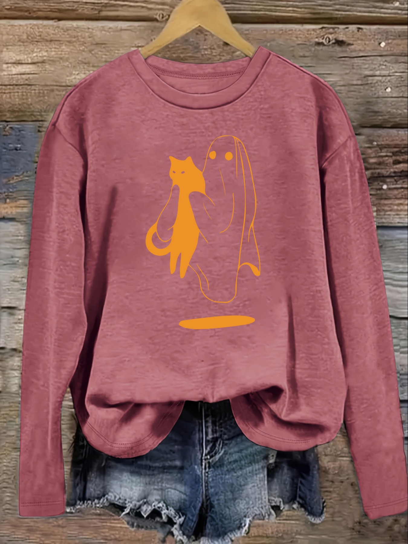 เสื้อยืดแขนยาวคอกลมลำลองสำหรับ - Winter Clothing For บทวิจารณ์และราคา