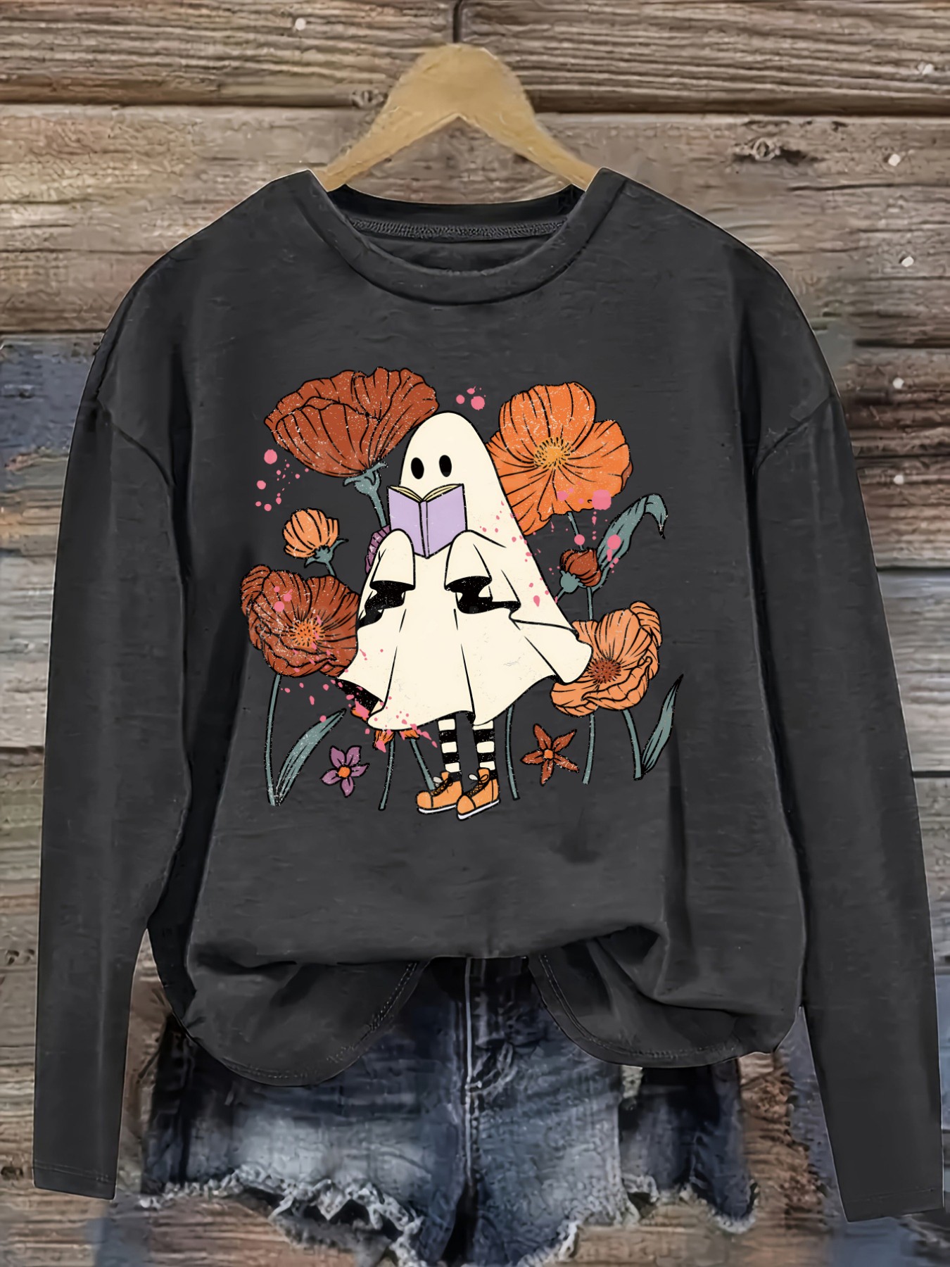เสื้อยืดแขนยาวคอกลมลำลองสำหรับ - Winter Clothing For บทวิจารณ์และราคา