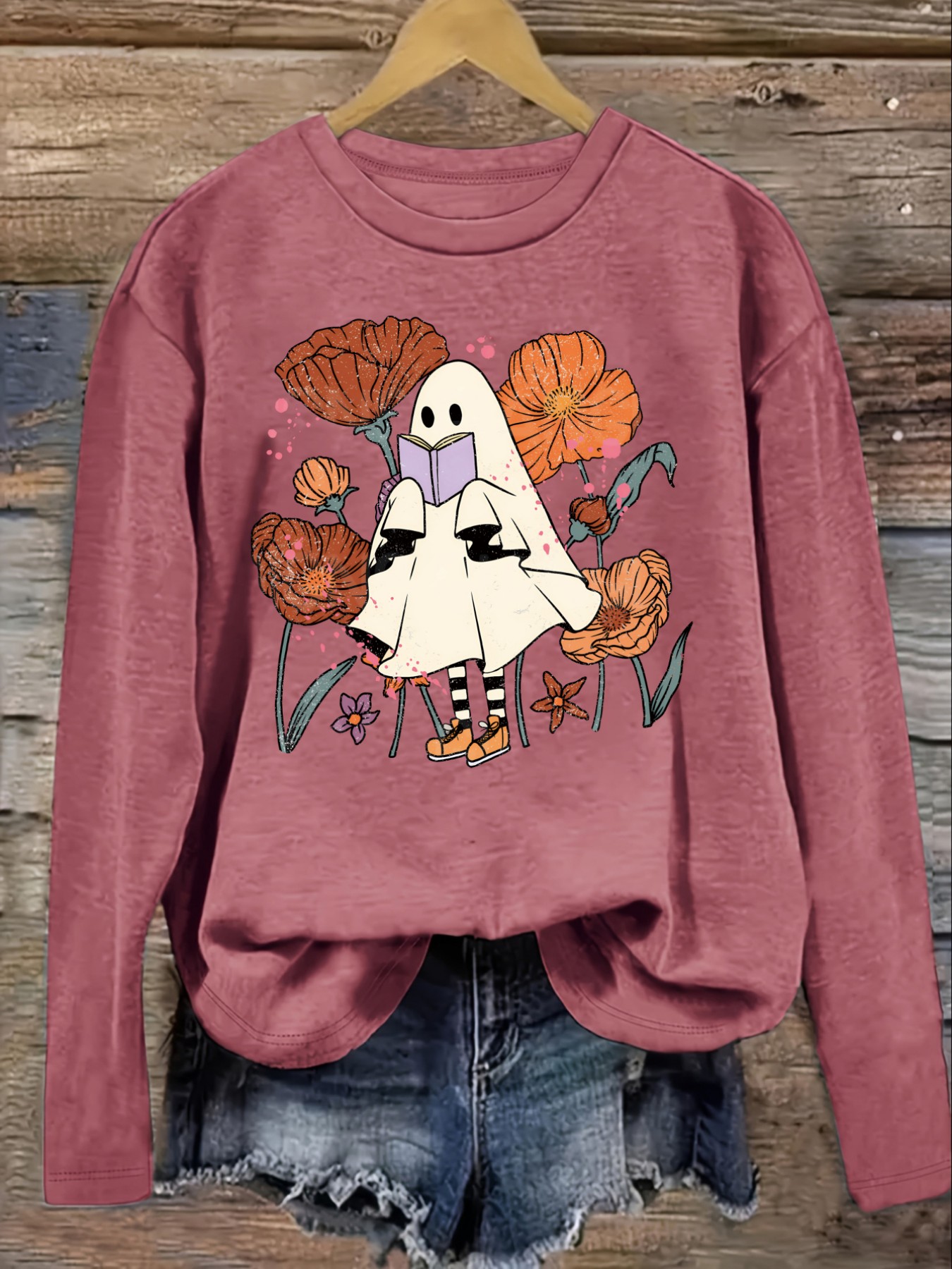 เสื้อยืดแขนยาวคอกลมลำลองสำหรับ - Winter Clothing For บทวิจารณ์และราคา