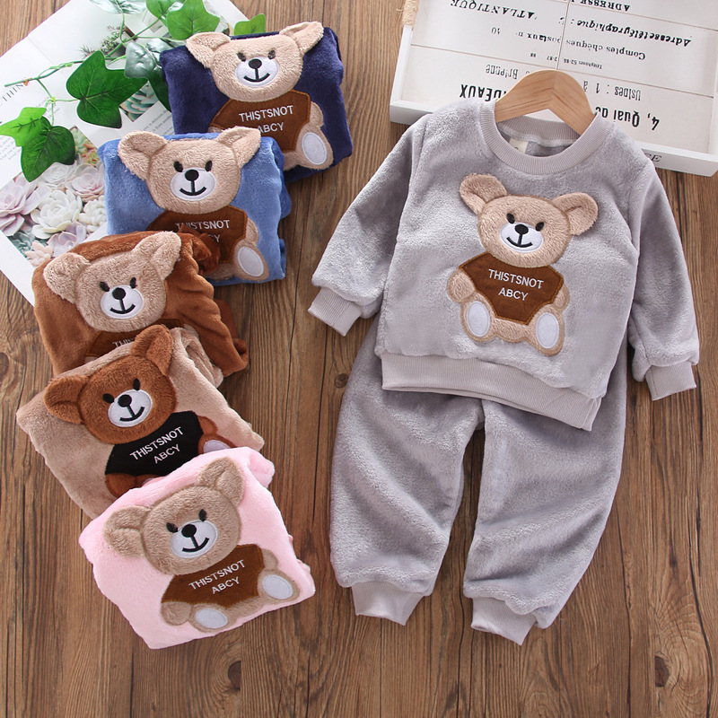 ชุดนอนเด็ก ชุดนอนเด็กผู้หญิง เ - Winter Clothing For Toddlers บทวิจารณ์และราคา